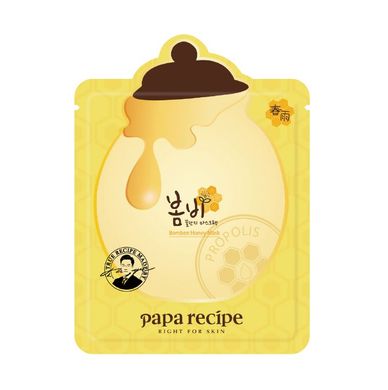 Живильна тканинна маска з екстрактом меду Papa Recipe Bombee Honey Mask в каталозі BeautyMuse