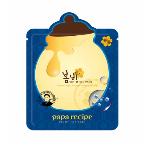 Зволожуюча тканинна маска з пептидами та екстрактом меду Papa Recipe Bombee Pepta Ampoule Honey Mask в каталозі BeautyMuse