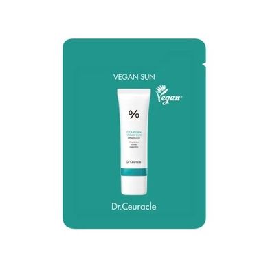 Сонцезахисний веганський крем з центелою азіатською Dr.Ceuracle Cica Regen Vegan Sun SPF50+ PA++++ в каталозі BeautyMuse