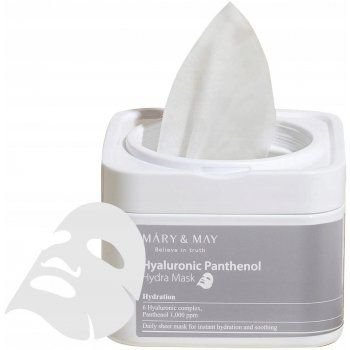 Набор успокаивающих масок с гиалуроновой кислотой и пантенолом Mary&May Hyaluronic Panthenol Hydra Mask в каталоге BeautyMuse