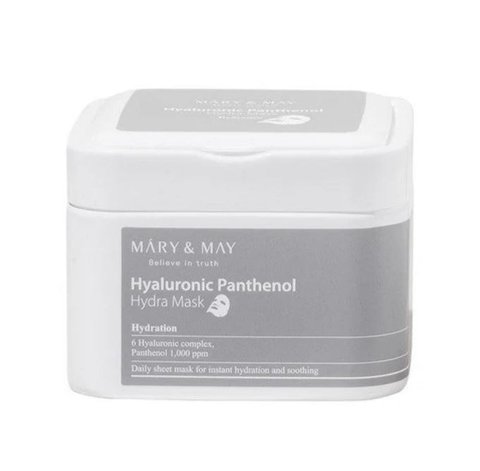 Набір заспокійливих масок з гіалуроновою кислотою та пантенолом Mary&May Hyaluronic Panthenol Hydra Mask в каталозі BeautyMuse