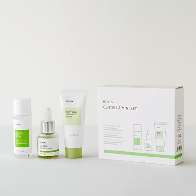 Успокаивающий набор миниатюр (тонер+сыворотка+крем) IUNIK Centella Mini Set в каталоге BeautyMuse
