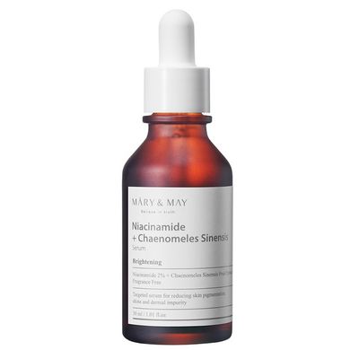 Сироватка для вирівнювання тону Mary&May Niacinamide Chaenomeles Sinensis Serum в каталозі BeautyMuse