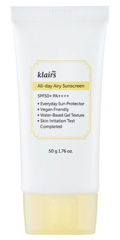 Сонцезахисний крем Dear, Klairs All-day Airy Sunscreen SPF50+ PA++++ в каталозі BeautyMuse