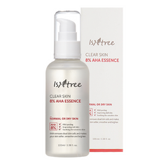 Есенція для обличчя з молочною та гліколевою кислотою Isntree Clear Skin 8% AHA Essence в каталозі BeautyMuse