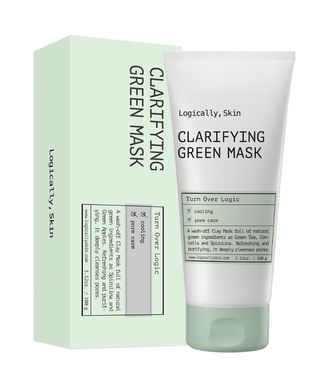 Очищуюча маска з глиною та спіруліною Logically, Skin Clarifying Green Mask в каталозі BeautyMuse