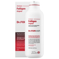 Безсульфатный укрепляющий шампунь против выпадения волос Dr.FORHAIR Folligen Shampoo в каталоге BeautyMuse