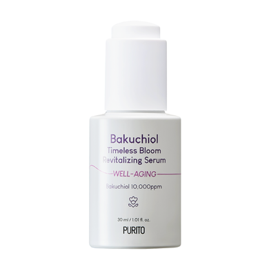 Антивозрастная сыворотка с бакучиолом Purito Bakuchiol Timeless Bloom Revitalizing Serum в каталоге BeautyMuse