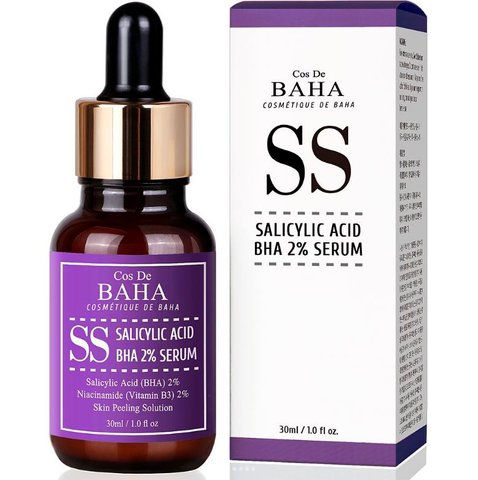 Сыворотка с салициловой кислотой Cos De BAHA BHA Salicylic Acid 2% Exfoliant Serum (SS) в каталоге BeautyMuse