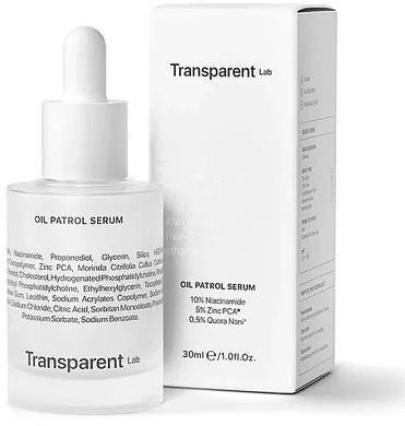 Матирующая сыворотка с ниацинамидом и цинком Transparent-Lab Oil Patrol Serum в каталоге BeautyMuse