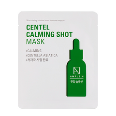 Успокаивающая маска со стволовыми клетками центеллы Ample:N Centel Calming Shot Mask в каталоге BeautyMuse