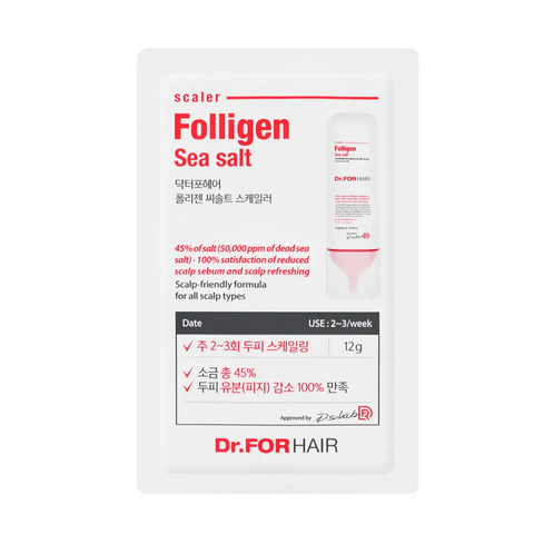 Пилинг для кожи головы с частицами соли Мертвого моря Dr.FORHAIR Sea Salt Scaler в каталоге BeautyMuse