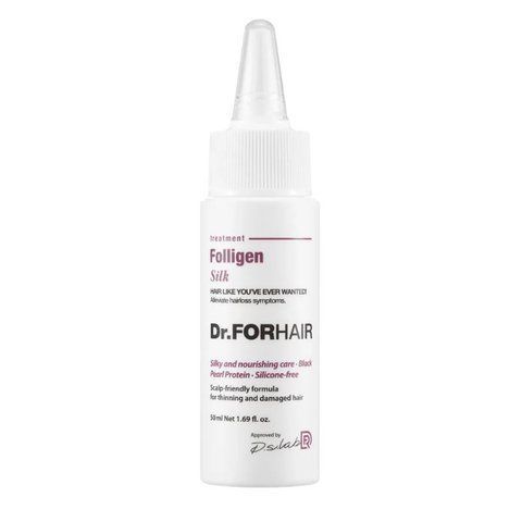 Відновлююча маска - кондиціонер для пошкодженого волосся Dr.FORHAIR Folligen Silk Treatment в каталозі BeautyMuse