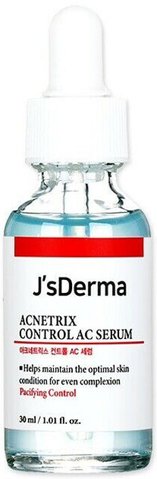 Сыворотка для проблемной кожи с ниацинамидом и цинком JsDerma Acnetrix Control AC Serum в каталоге BeautyMuse