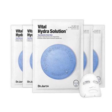 Увлажняющая тканевая маска Dr. Jart+ Dermask Vital Hydra Solution Face Sheet Mask в каталоге BeautyMuse