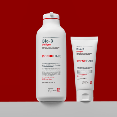 Відновлюючий шампунь проти випадіння зі стовбуровими клітинами Dr.FORHAIR Folligen BIO 3 Shampoo в каталозі BeautyMuse