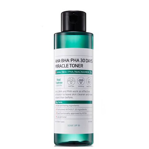 Кислотный тонер SOME BY MI AHA.BHA.PHA 30 Days Miracle Toner в каталоге BeautyMuse