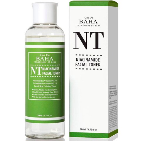 Тонер з ніацинамідом та пантенолом Cos De BAHA Niacinamide 5% Facial Toner в каталозі BeautyMuse