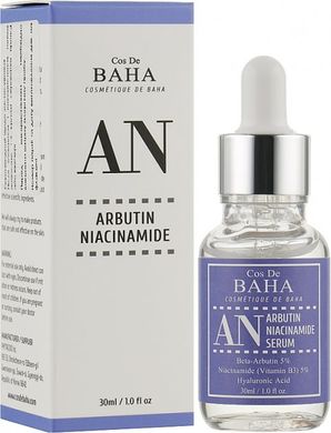 Сироватка проти пігментації Cos De BAHA Arbutin 5% + Niacinamide 5% Serum в каталозі BeautyMuse