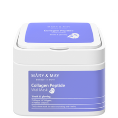 Набір зволожуючих ліфтинг-масок з пептидами Mary&May Collagen Peptide Vital Mask в каталозі BeautyMuse