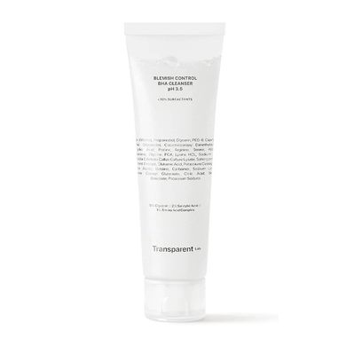 Очищающий гель для кожи склонной к акне Transparent-Lab Blemish Control BHA Cleanser pH 3.5 в каталоге BeautyMuse