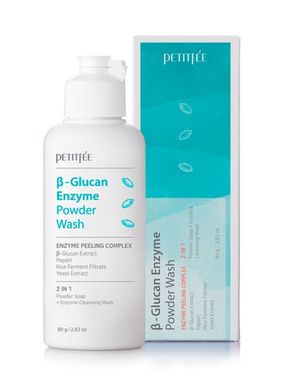 Ензимна пудра для вмивання з бета-глюканом PETITFEE Beta-Glucan Enzyme Powder Wash в каталозі BeautyMuse