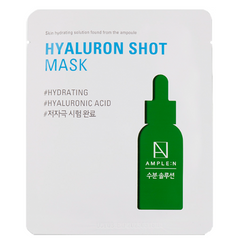 Зволожуюча тканинна маска з гіалуроновою кислотою Ample:N Hyaluron Shot Mask в каталозі BeautyMuse