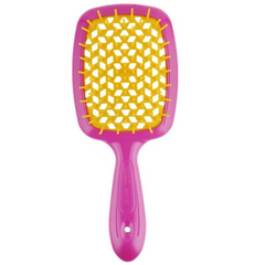 Расческа для волос розовая с желтым Janeke Superbrush в каталоге BeautyMuse