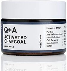 Маска для обличчя "детокс" з активованим вугіллям Q+A Activated Charcoal Face Mask в каталозі BeautyMuse
