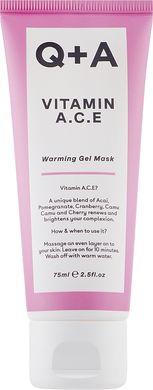 Мультивитаминная маска для лица Q+A Vitamin A.C.E. Warming Gel Mask в каталоге BeautyMuse