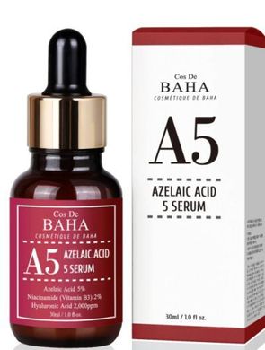 Сыворотка с азелаиновой кислотой 5% и ниацинамидом 2% Cos De Baha Azelaic Acid 5% Serum в каталоге BeautyMuse