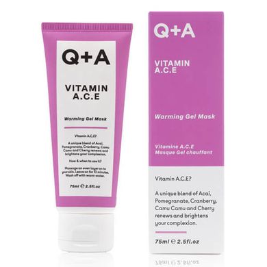 Мультивітамінна маска для обличчя Q+A Vitamin A.C.E. Warming Gel Mask в каталозі BeautyMuse