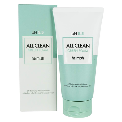 Гель для очищення обличчя Heimish All Clean Green Foam pH 5.5 в каталозі BeautyMuse