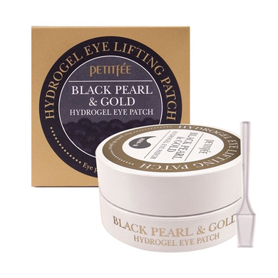Гідрогелеві патчі для шкіри під очима Petitfee Black Pearl & Gold Hydrogel Eye Patch в каталозі BeautyMuse