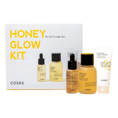 Набір мініатюр з прополісом COSRX Honey Glow Propolis Trial Kit в каталозі BeautyMuse