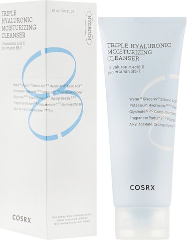 Гель для вмивання COSRX Hydrium Triple Hyaluronic Moisture Cleanser в каталозі BeautyMuse